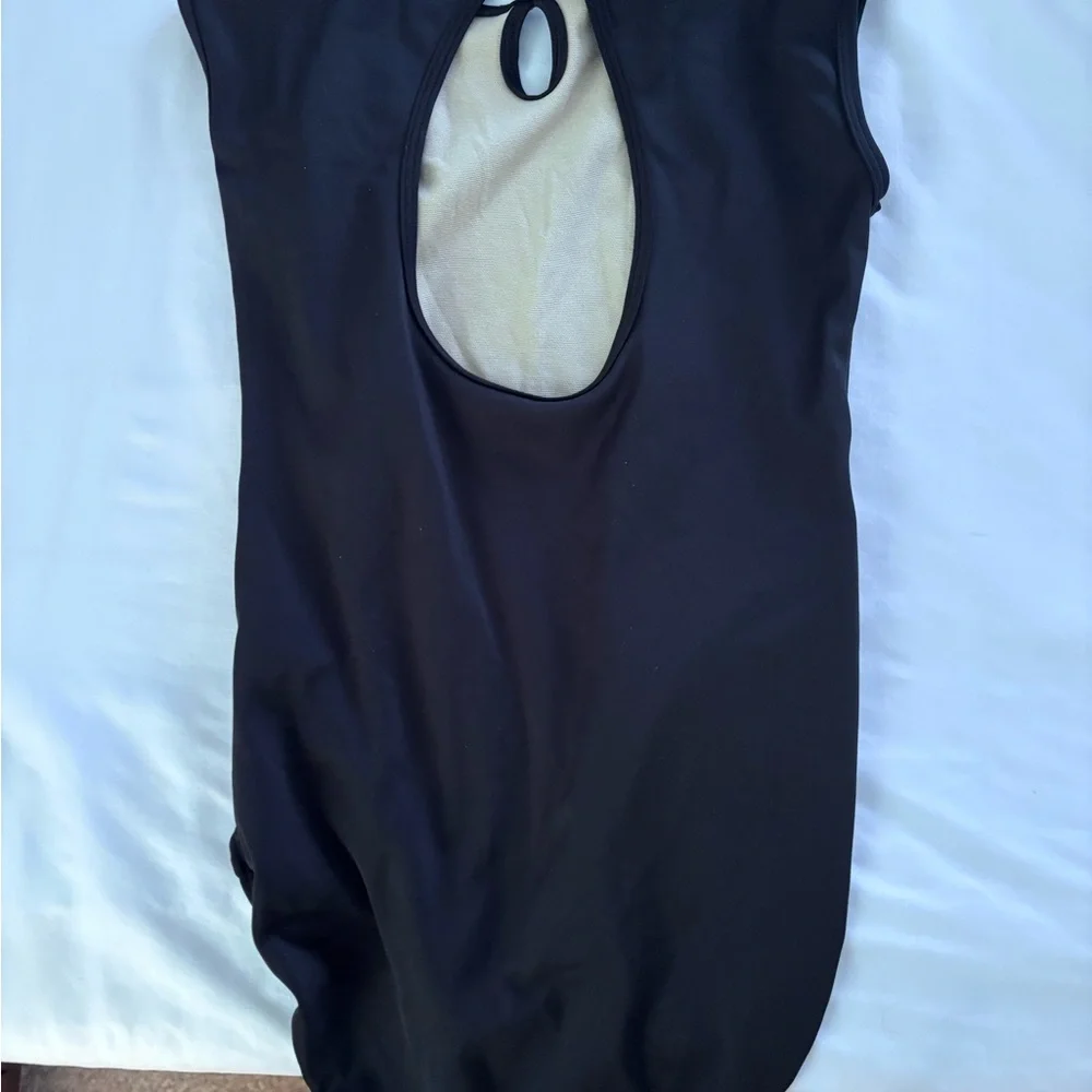 Black Girls' One-Piece Leotard-Intermediate